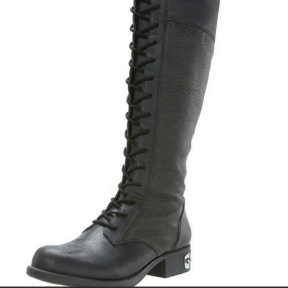 Genuine Leather Circus by Sam Edelman thigh high combat boots